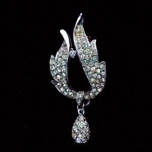 SWAG GLASS RHINESTONE BROOCH - JOTT1 NO LONGER AVAILABLE